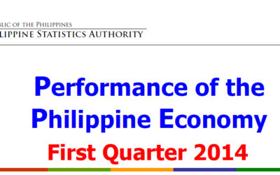 Philippines ranked #3 in Asia, and increased 5.7% GDP in the first quarter of 2014