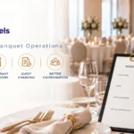 KloudHotels banquet event management and restaurant operations.